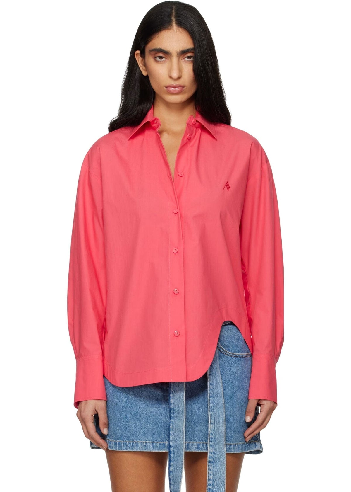 The Attico // Shirt Cotton Popeline / Coral Womens The Attico 