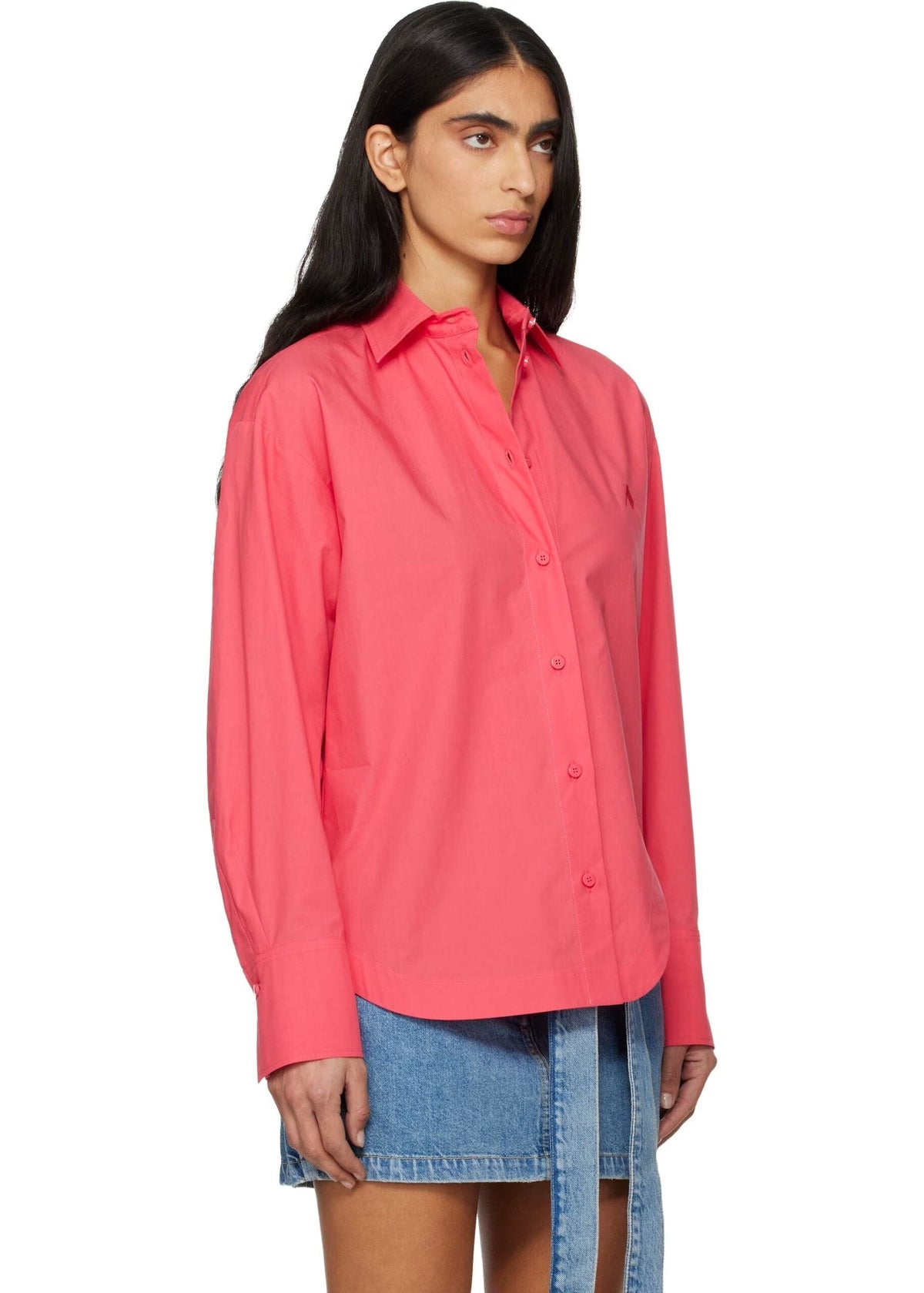 The Attico // Shirt Cotton Popeline / Coral Womens The Attico 