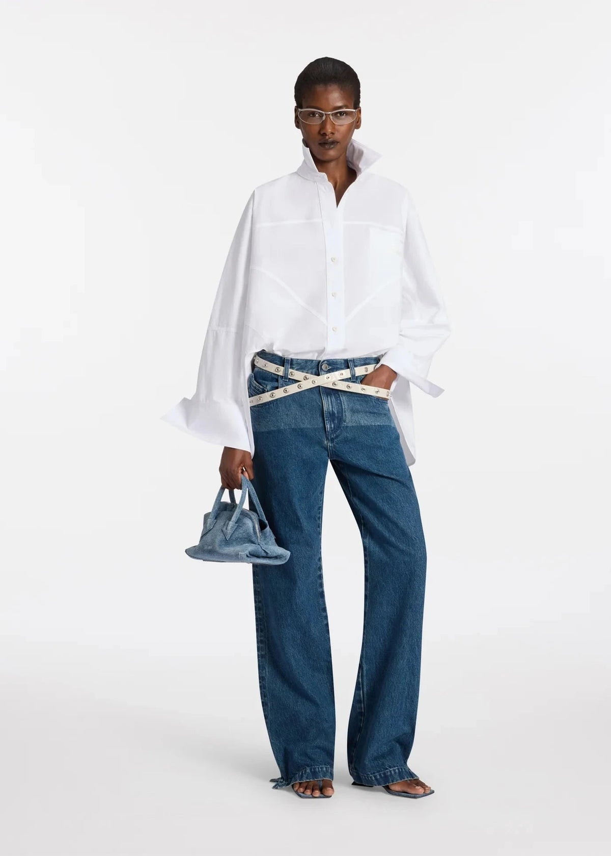 The Attico // Shirt Cotton Popeline / White Womens The Attico 