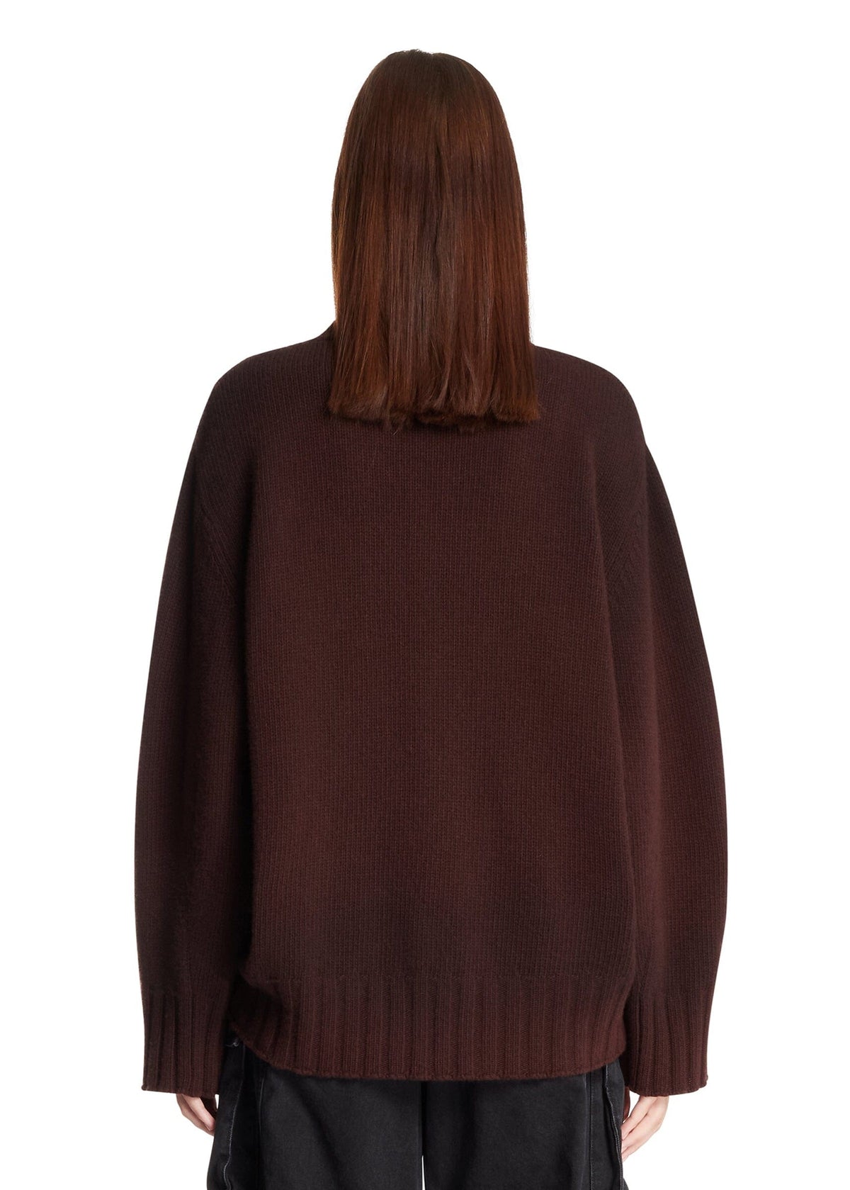 The Attico // Sprayed Wool Cashmere Sweater / Brown Womens The Attico 