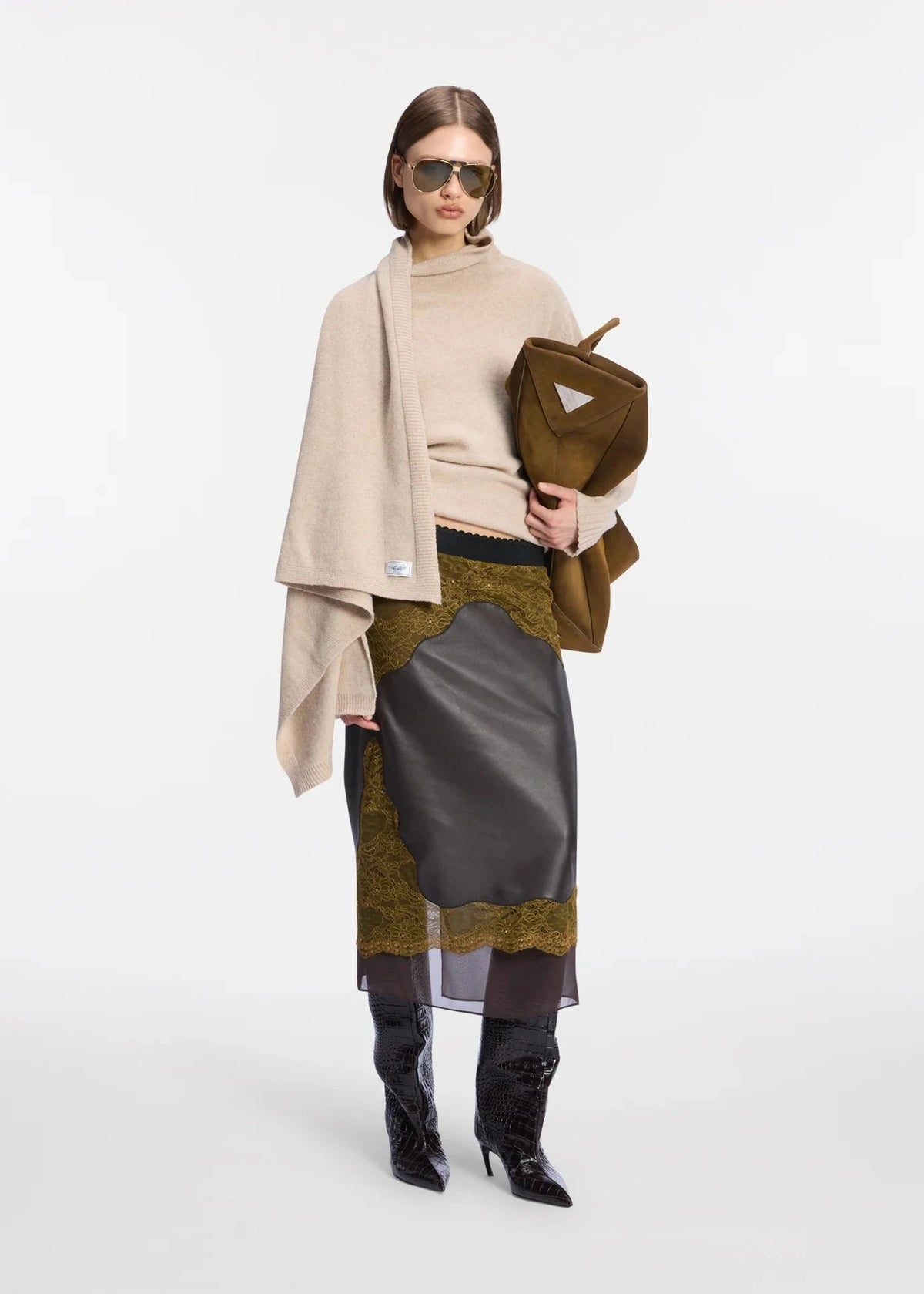 The Attico // Sweater Wool / Beige Womens The Attico 