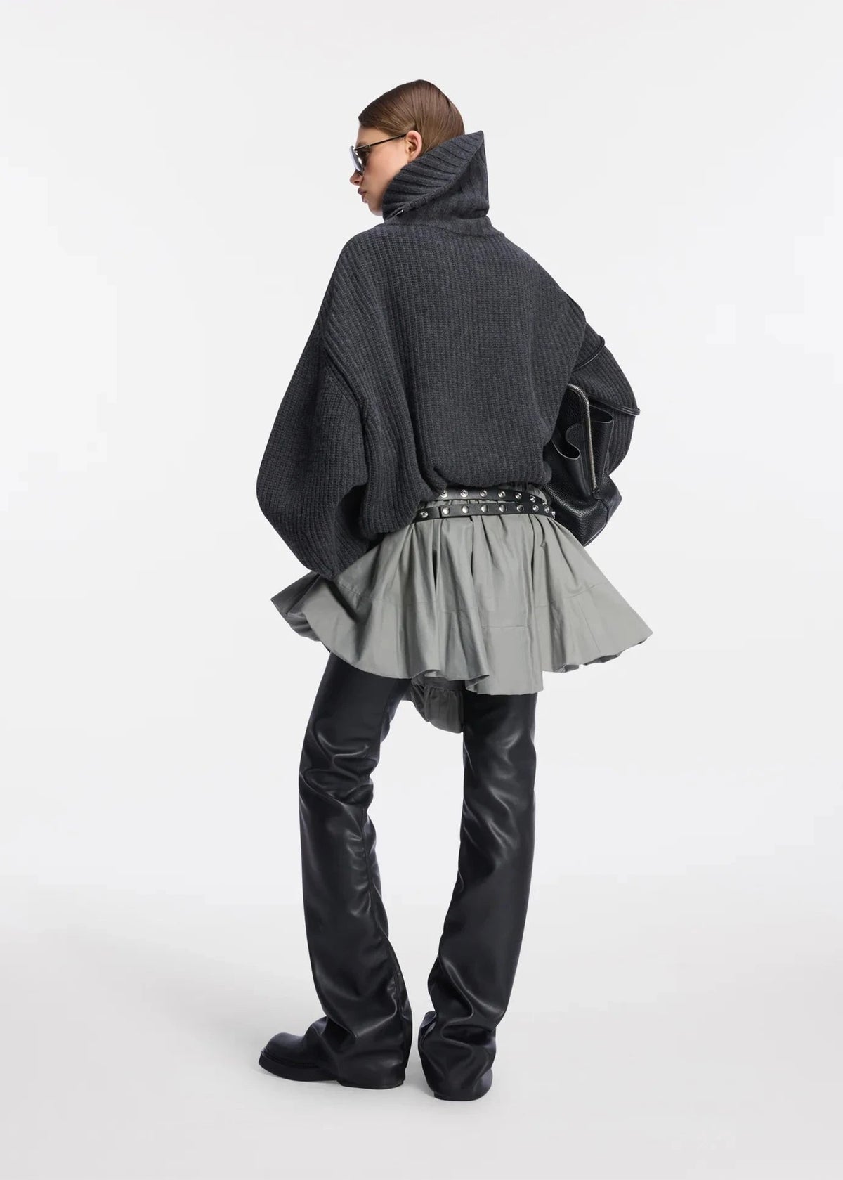 The Attico // Sweater Wool Cashmere / Dark Grey Womens The Attico 