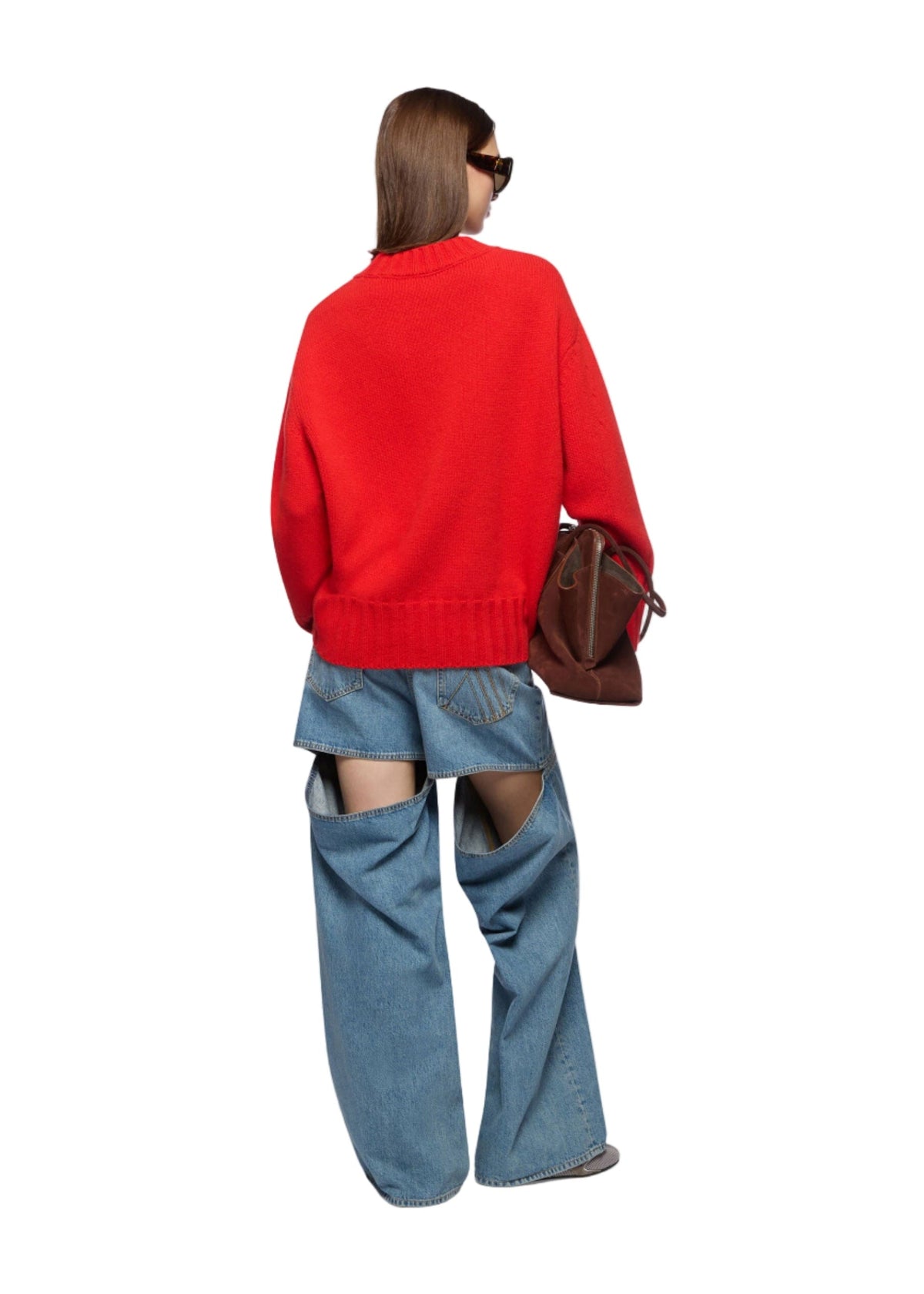 The Attico // Sweater Wool Cashmere / Red Womens The Attico 