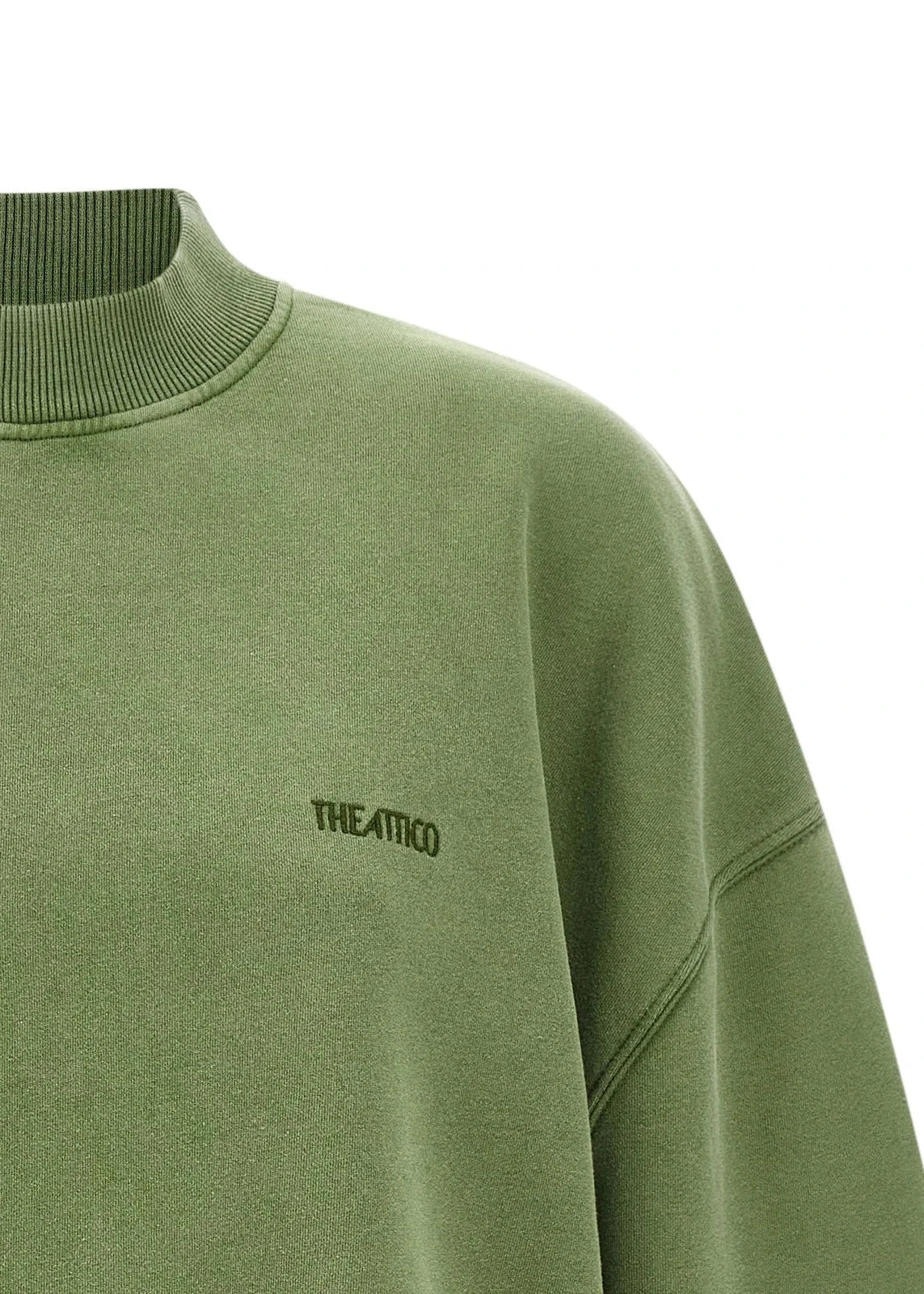 The Attico // Sweatshirt American Fleece / Green Womens The Attico 