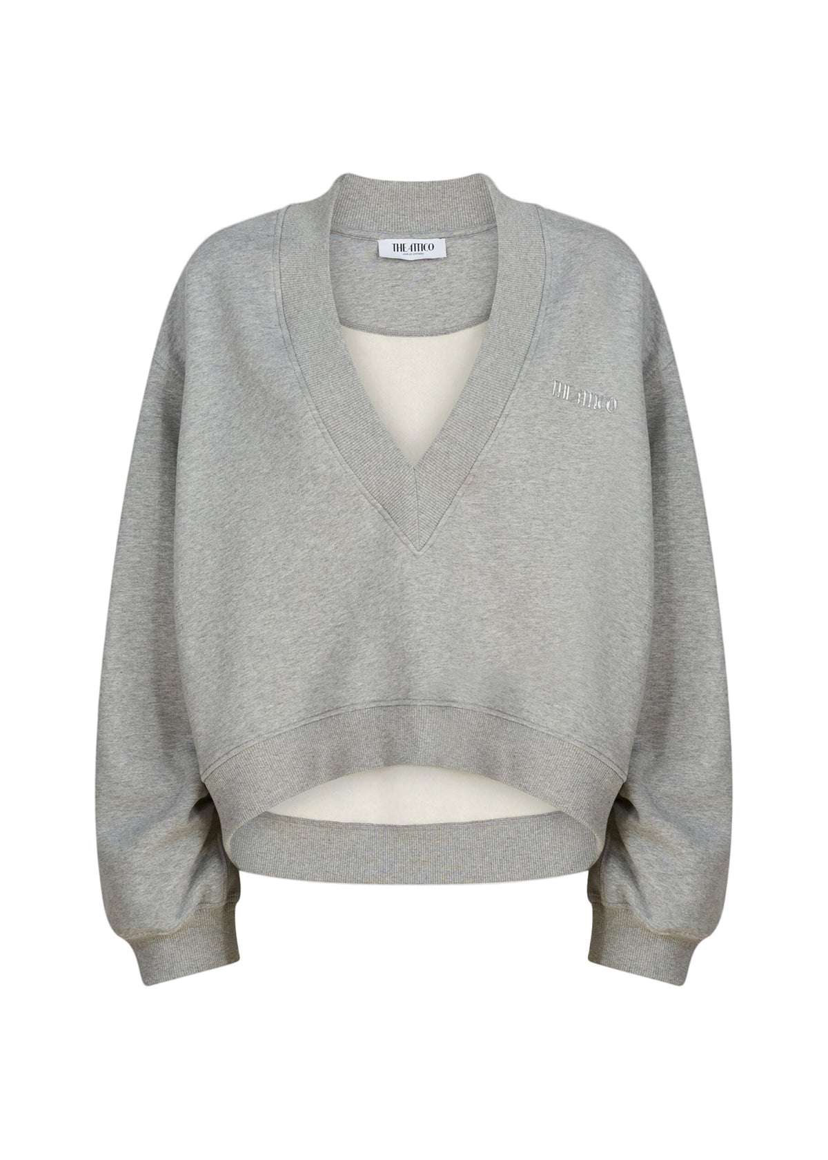 The Attico // Sweatshirt American Fleece / Light Grey Melange Womens The Attico 
