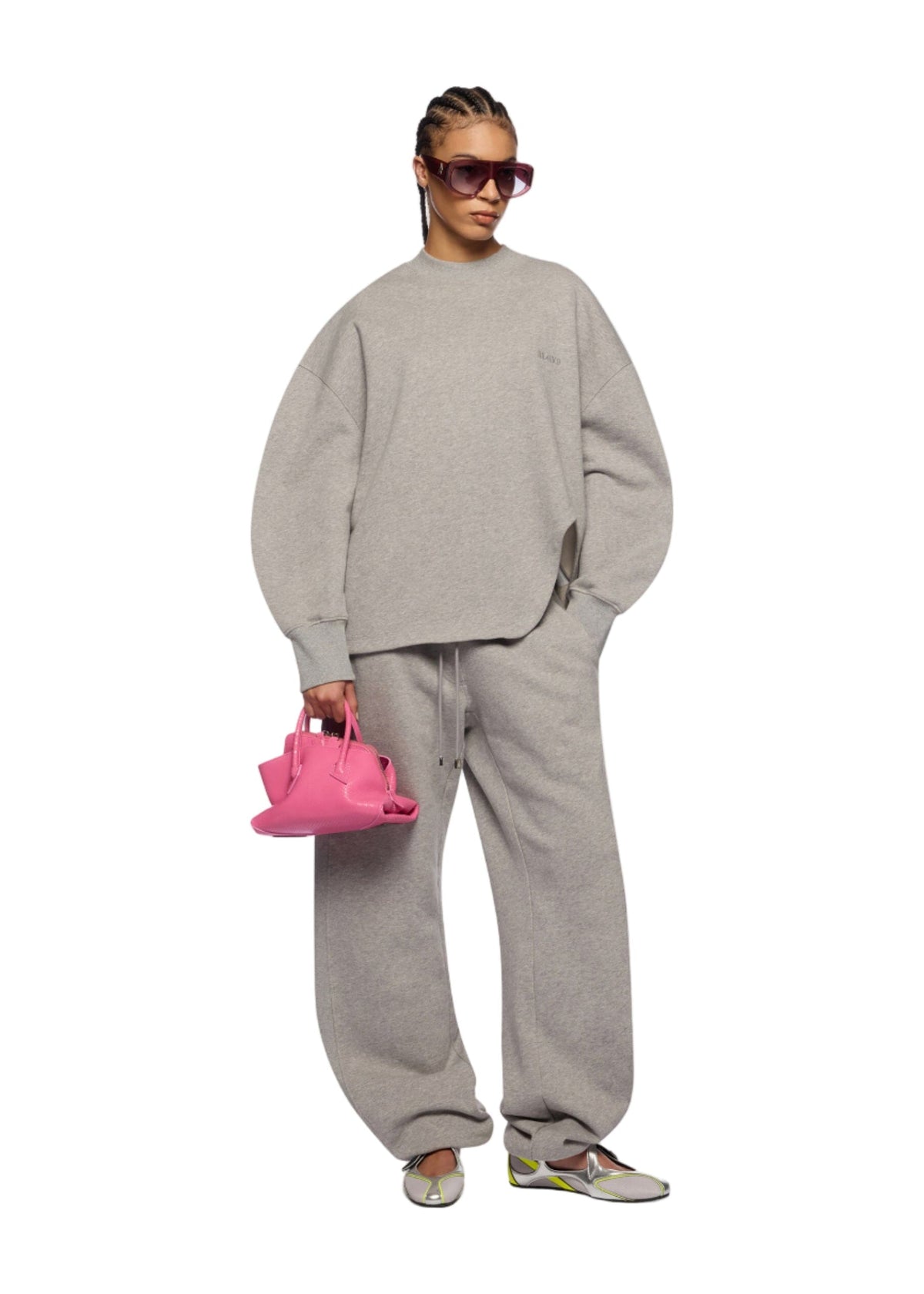 The Attico // Sweatshirt American Fleece / Light Grey Melange Womens The Attico 