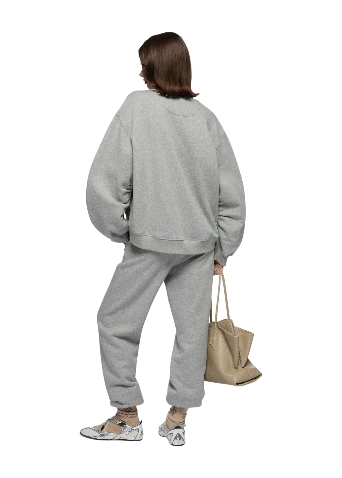 The Attico // Sweatshirt American Fleece / Light Grey Melange Womens The Attico 