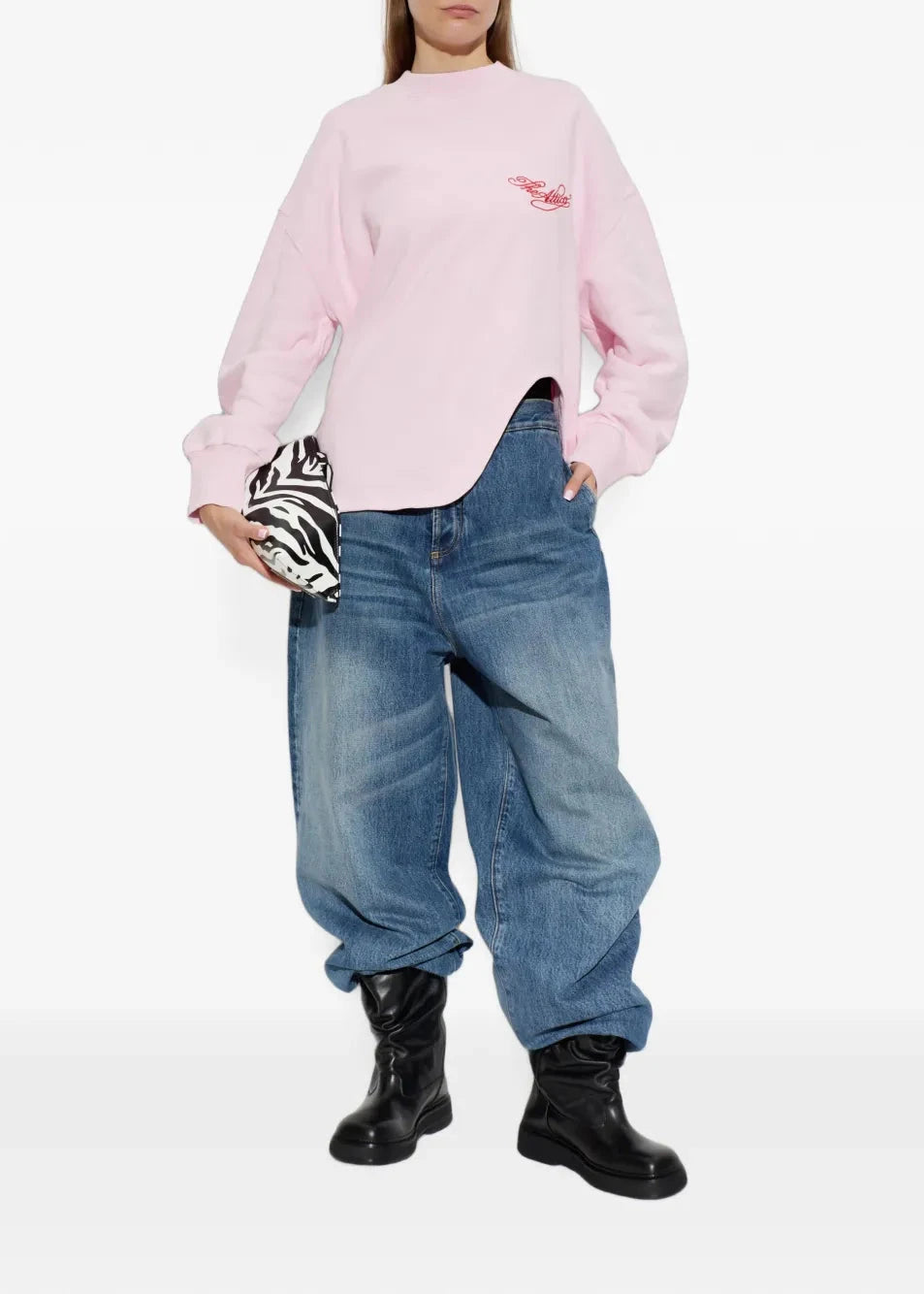 The Attico // Sweatshirt American Fleece / Light Pink Womens The Attico 