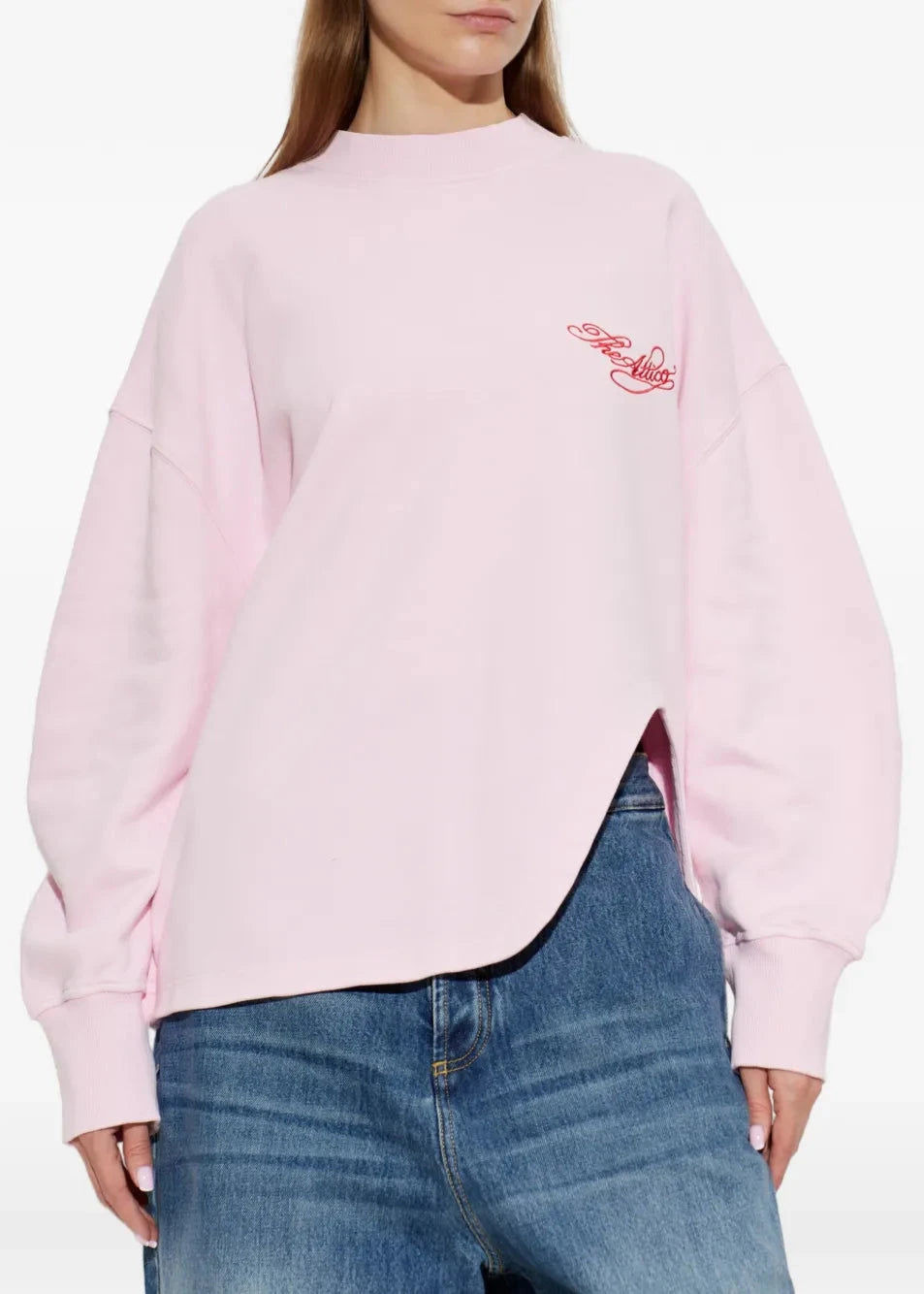 The Attico // Sweatshirt American Fleece / Light Pink Womens The Attico 