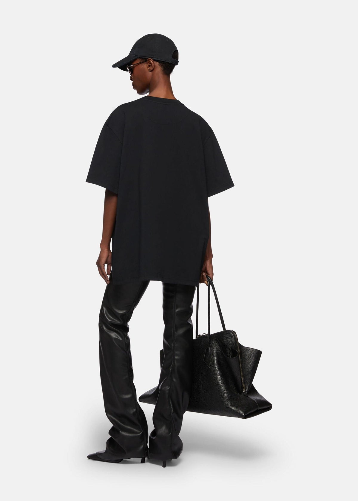 The Attico // T-Shirt Light Jersey / Black Fade Womens The Attico 