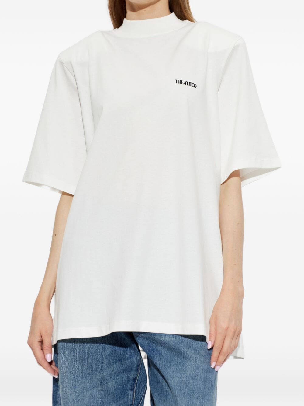 The Attico // T-Shirt Light Jersey / White Womens The Attico 