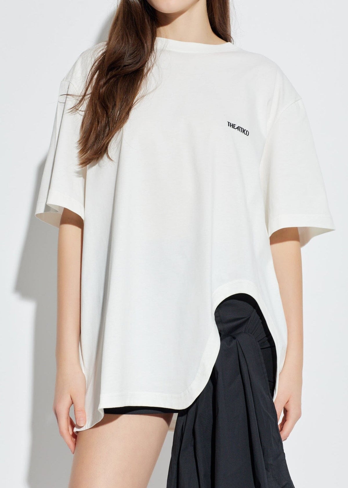 The Attico // T-Shirt Light Jersey / White Womens The Attico 