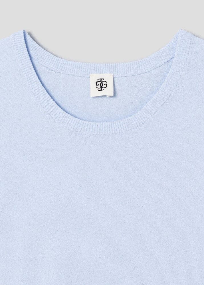 The Garment // Madison Knit Tee / Light Blue Womens The Garment 