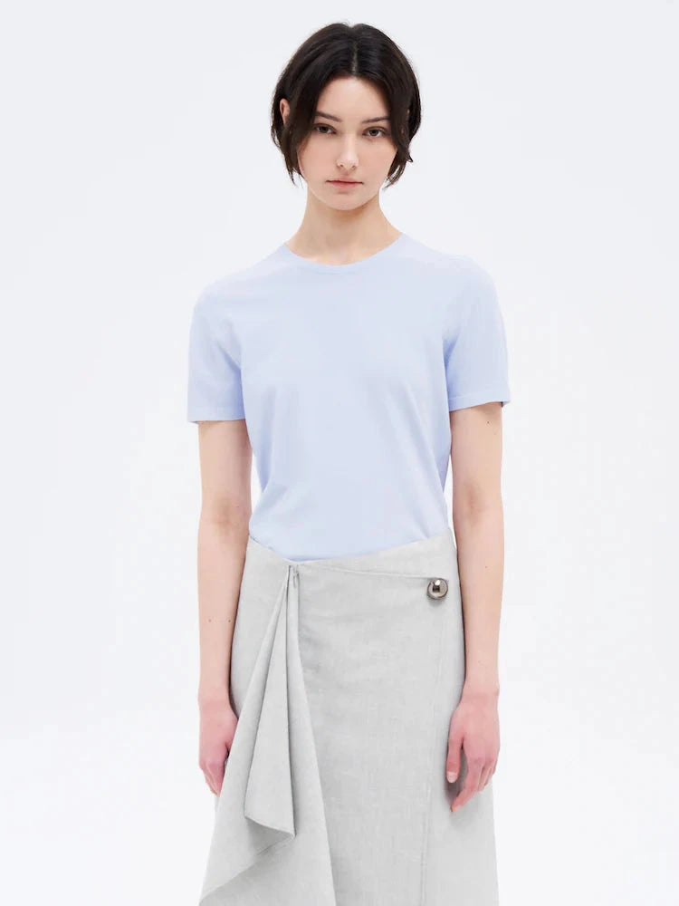 The Garment // Madison Knit Tee / Light Blue Womens The Garment 