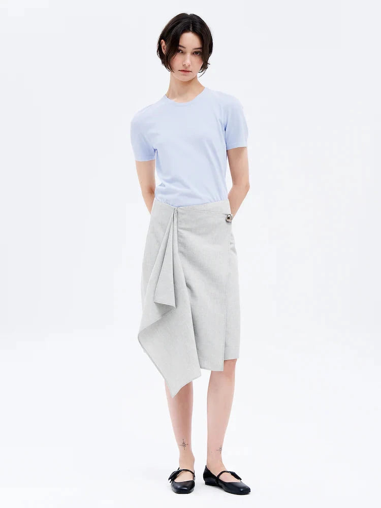 The Garment // Madison Knit Tee / Light Blue Womens The Garment 