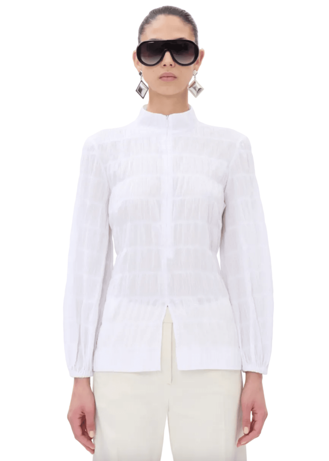 The Latest // Dalila Blouse / White Womens The Latest 