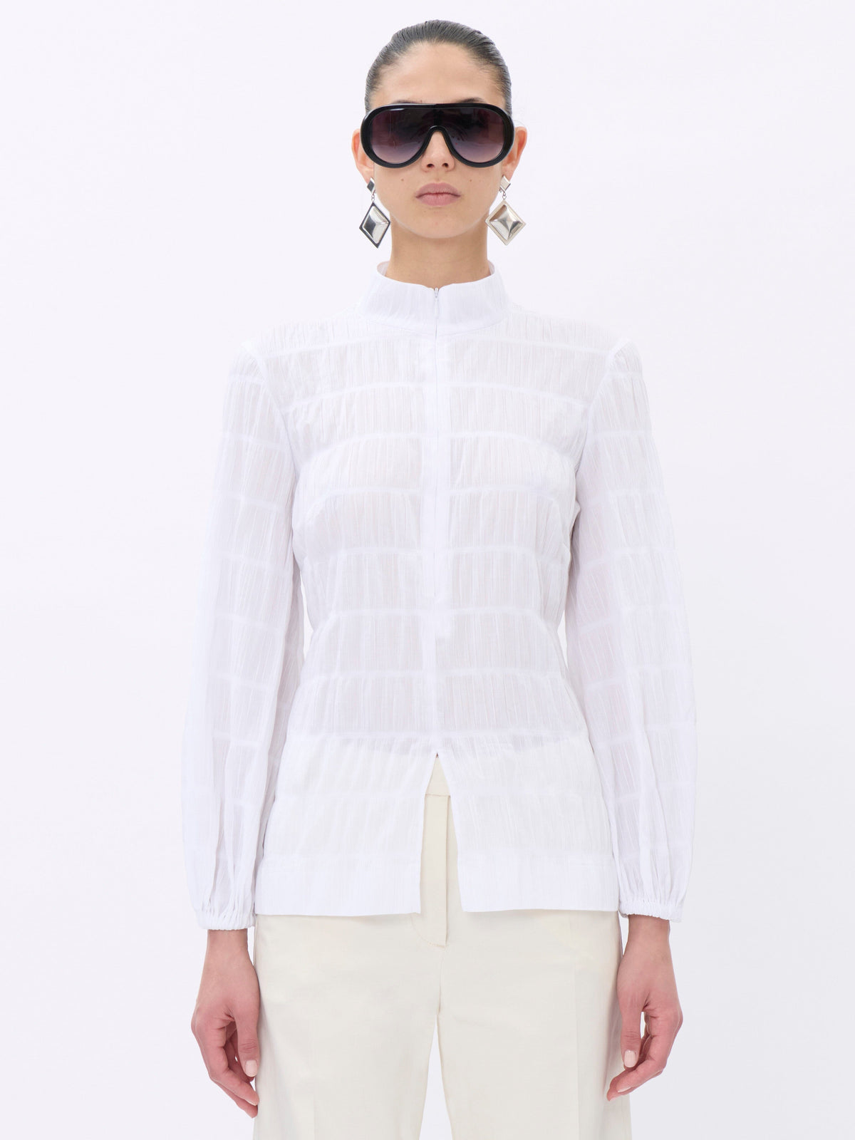 The Latest // Dalila Blouse / White Womens The Latest 