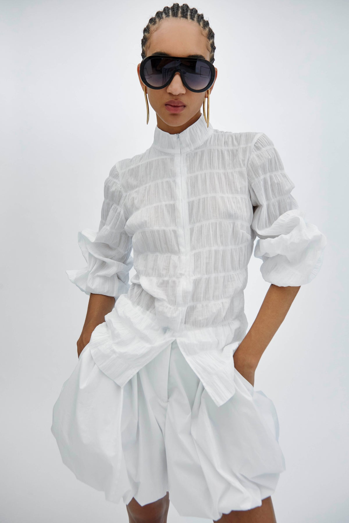 The Latest // Dalila Blouse / White Womens The Latest 