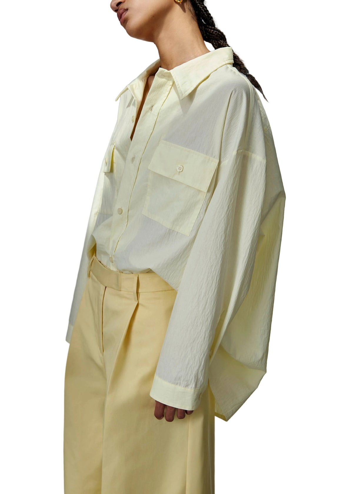 The Latest // Daria Shirt / Light Yellow Womens The Latest 