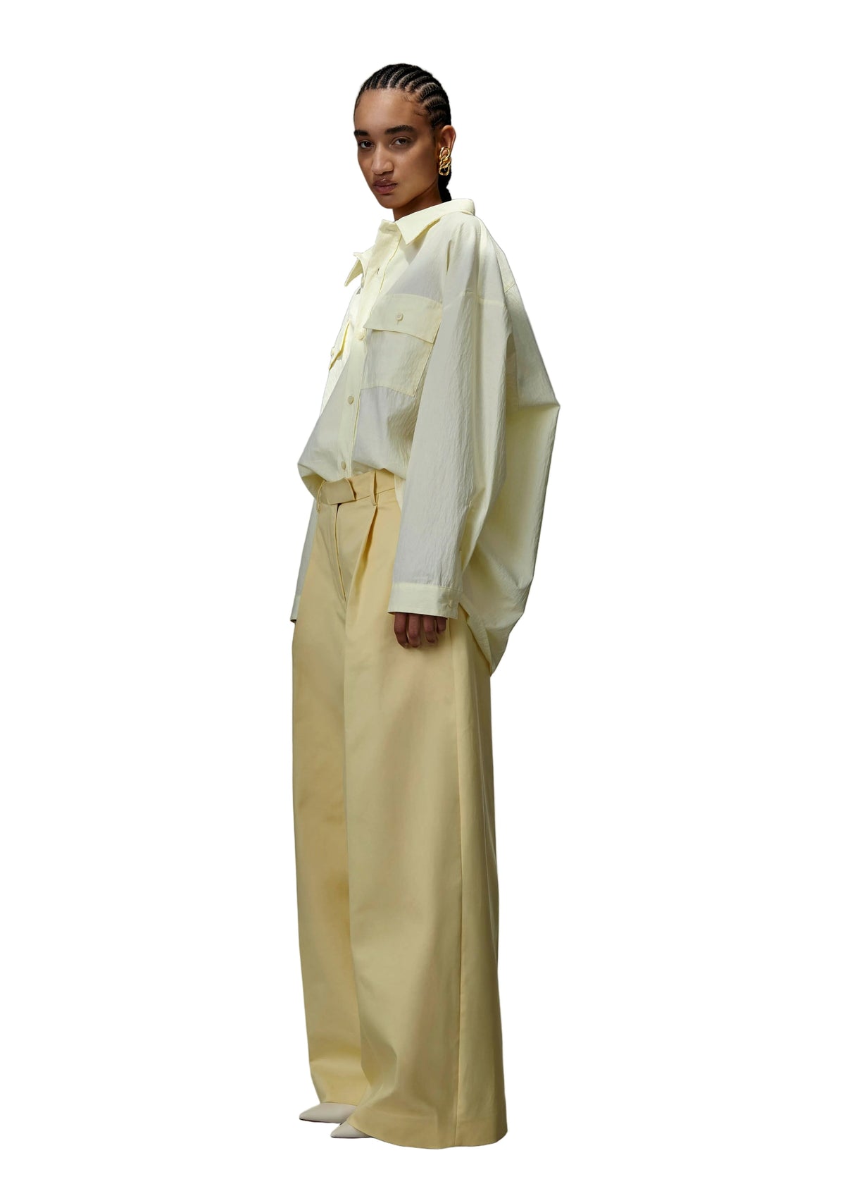 The Latest // Daria Shirt / Light Yellow Womens The Latest 