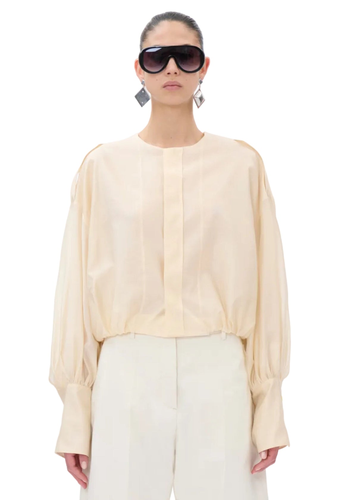 The Latest // Diana Blouse / Light Yellow Womens The Latest 