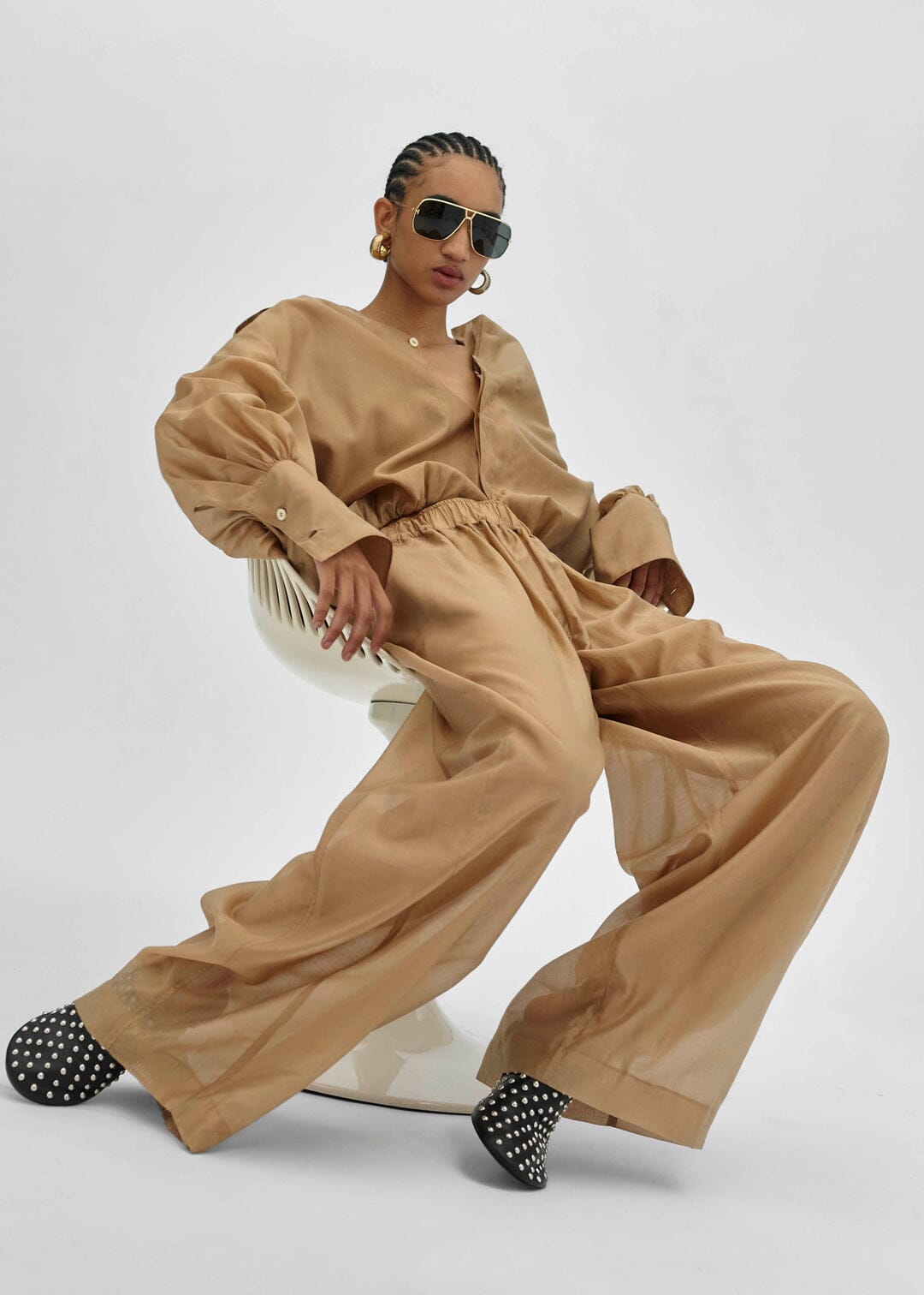 The Latest // Diana Shirt / Nude Womens The Latest 