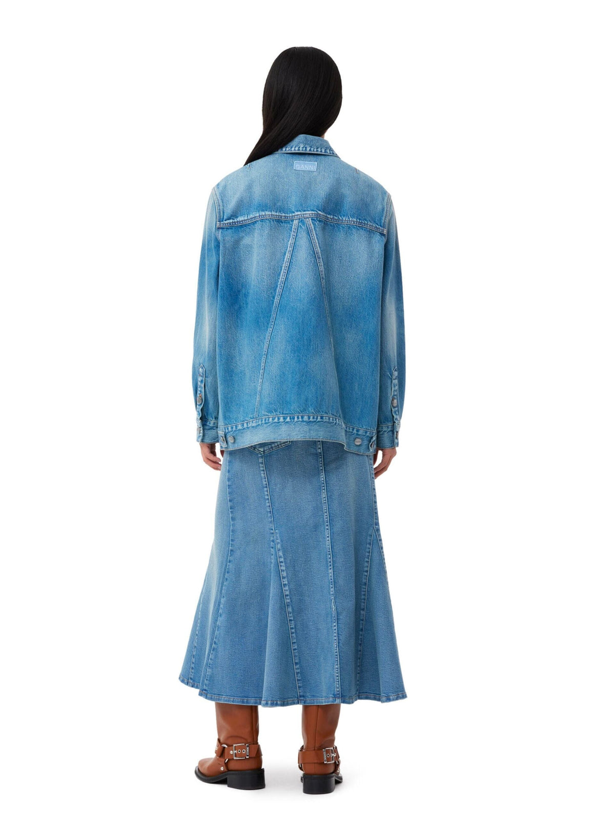 Tint Denim Oversized Jacket / Tint Wash Womens GANNI 