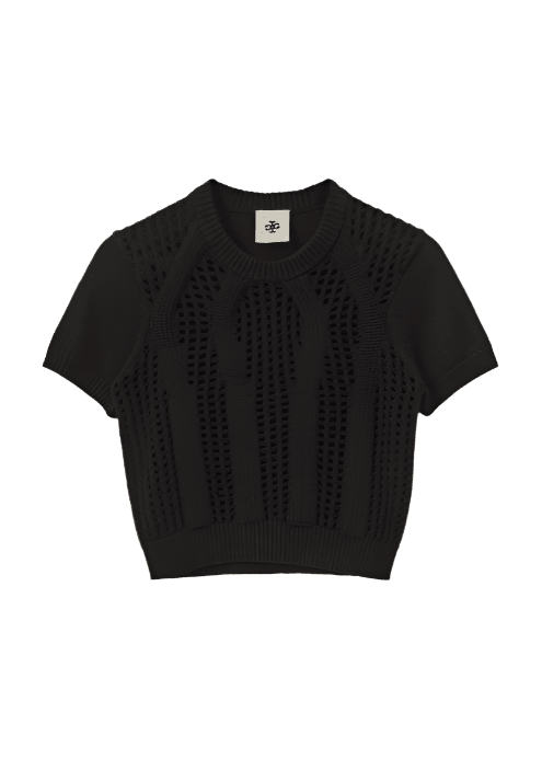 Tomorrow Knit Tee / Black Womens The Garment 
