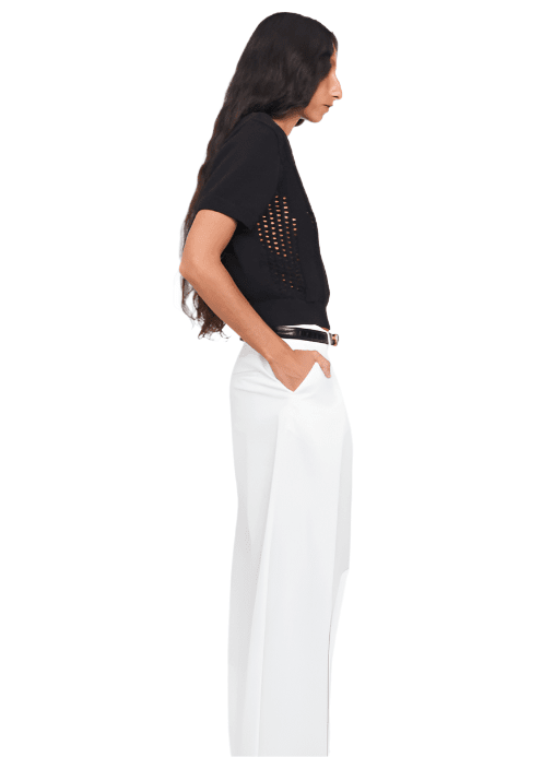 Tomorrow Knit Tee / Black Womens The Garment 