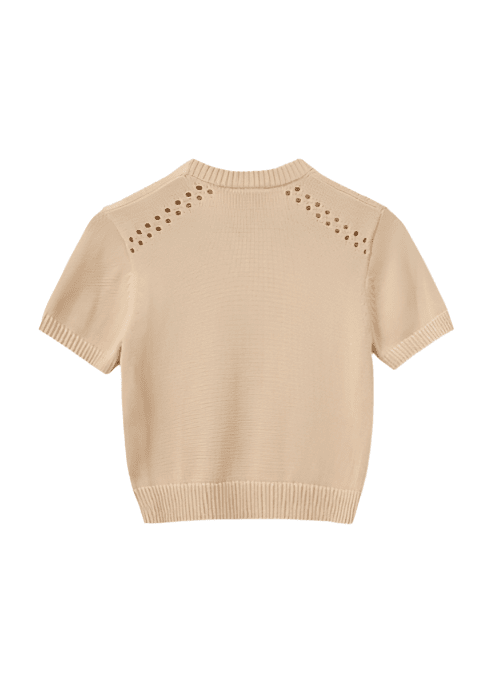 Tomorrow Knit Tee / Bone Womens The Garment 