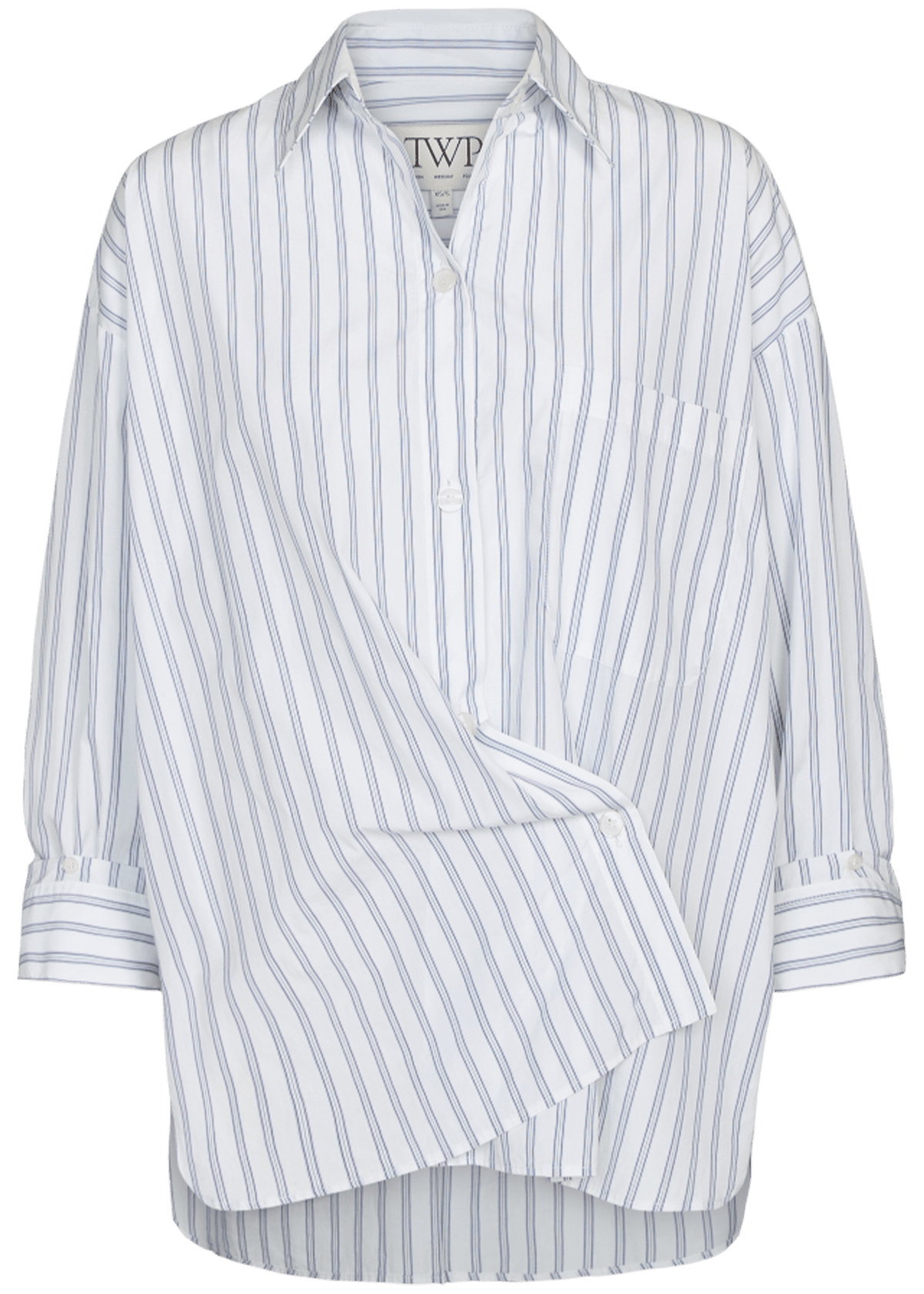 TWP // New Earl Shirt / White & Midnight Womens TWP 