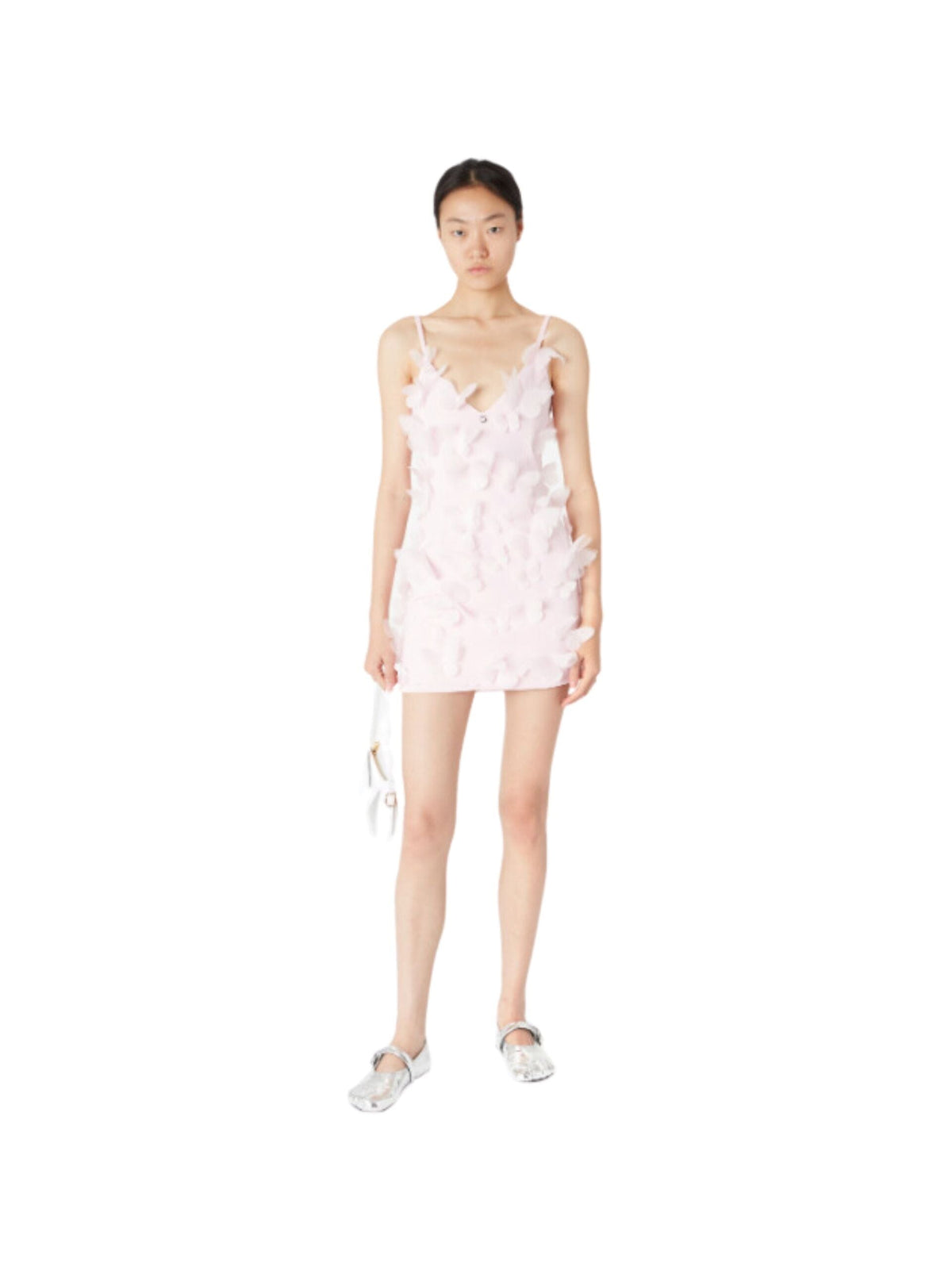 Woven Scuba Butterfly Slip Dress / Pink Womens Coperni 