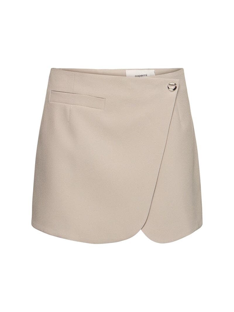 Woven Tailored Mini Skirt / Beige Womens Coperni 