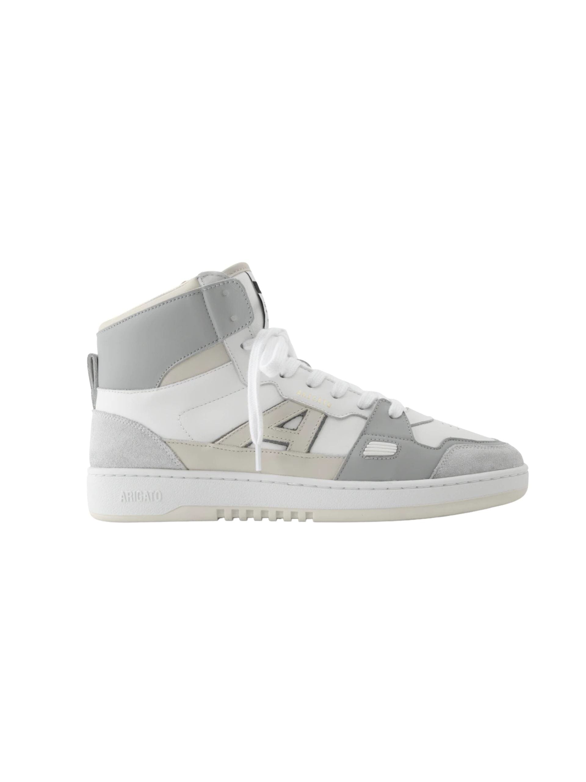 A-Dice Hi Sneaker / White & Beige & Grey Womens Axel Arigato 