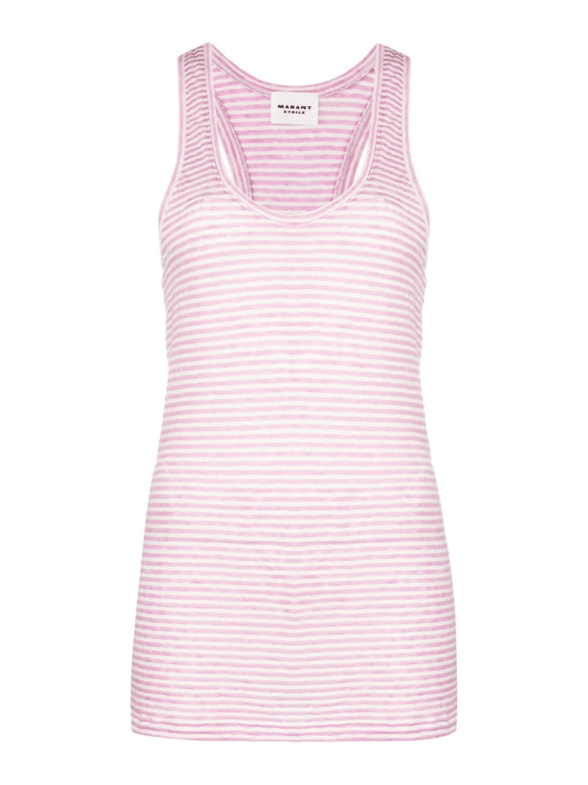 Avien Tee Shirt / Light Pink & Ecru Womens Isabel Marant Étoile 