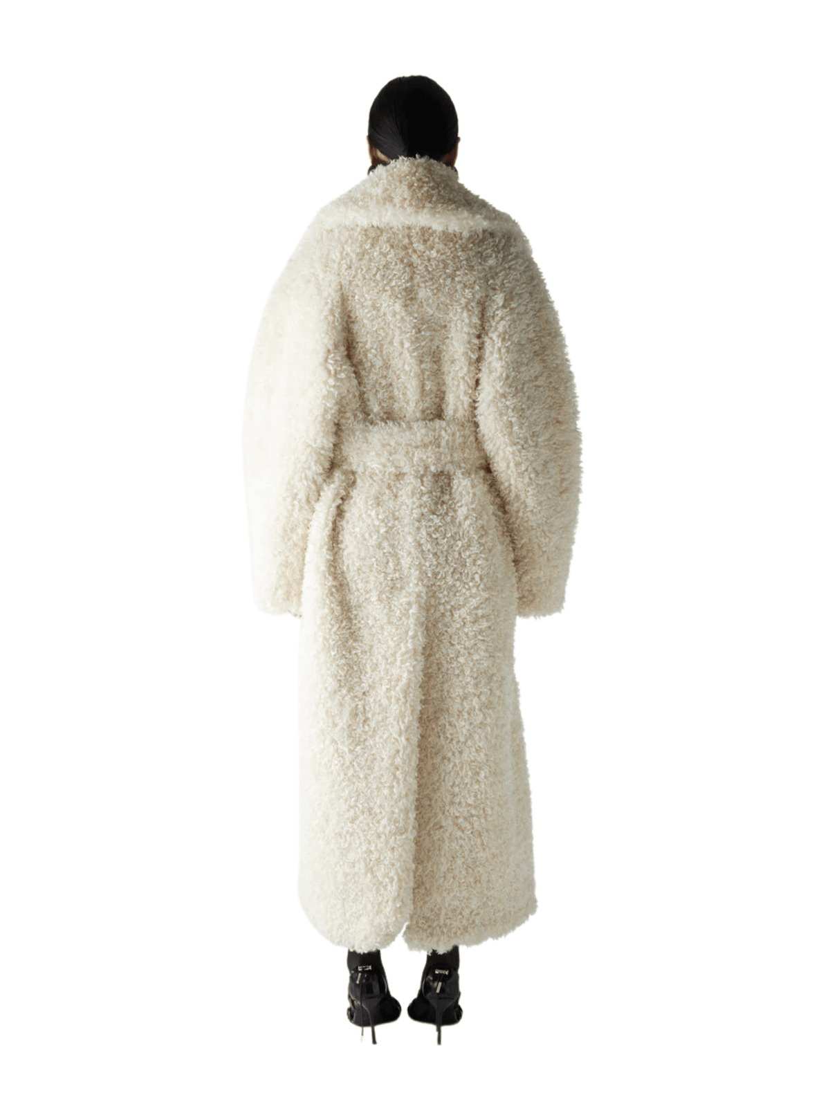 Belted Maxi Coat / Off White Womens Coperni 