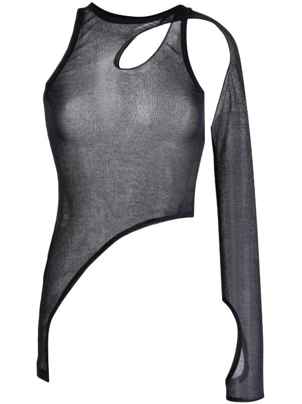 Bone Merrow Long Sleeve Top / Black Womens Dion Lee 