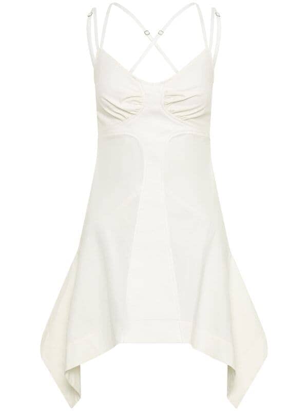Butterfly Racer Dress / Ivory Womens Dion Lee 