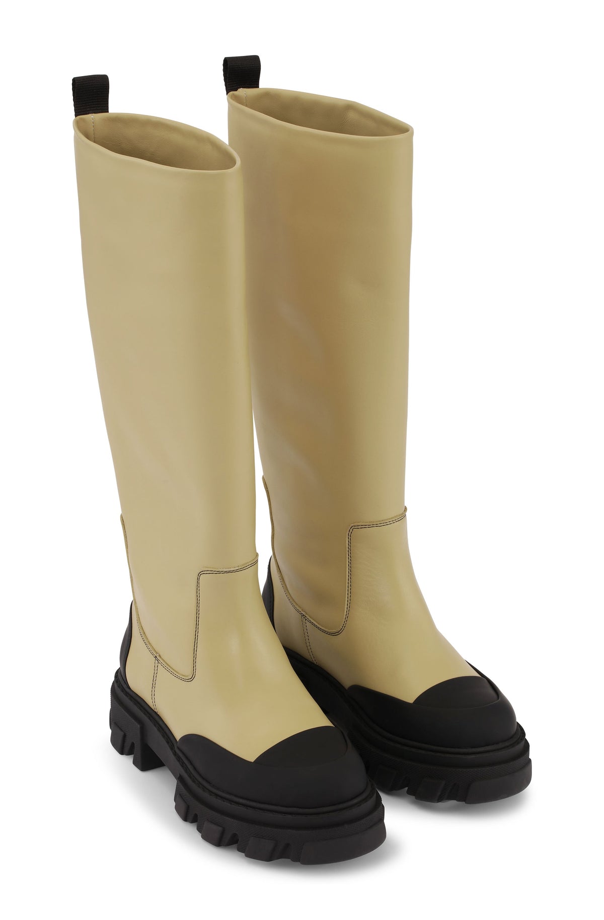 Cleated High Tubular Boots / Sand Womens GANNI 