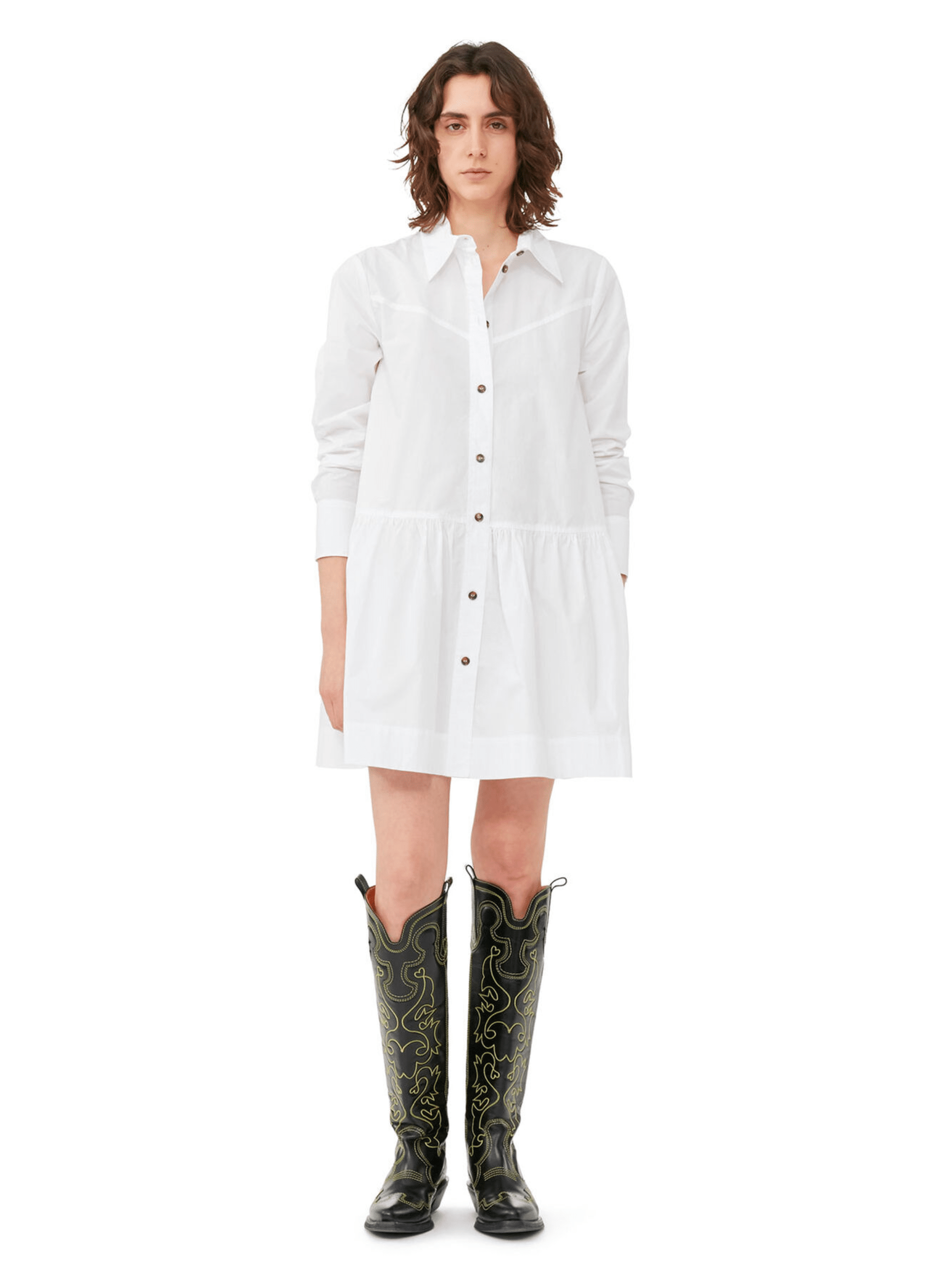 Ganni shirt clearance dress