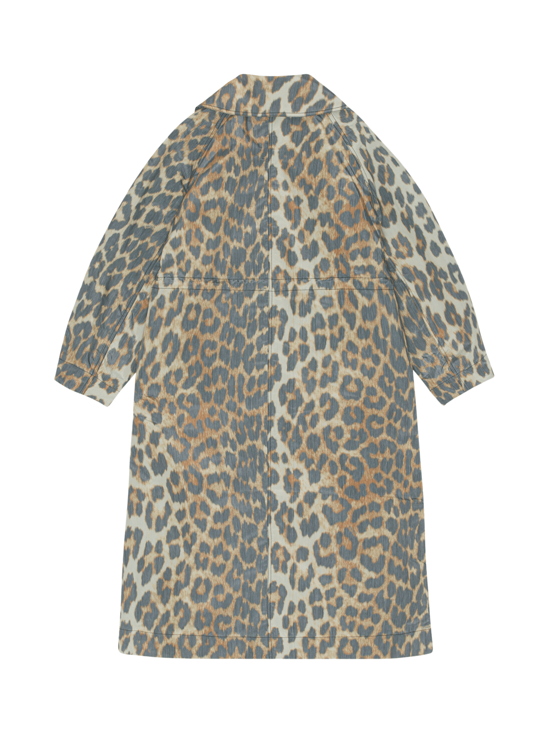 Crispy Shell Coat / Leopard Womens GANNI 