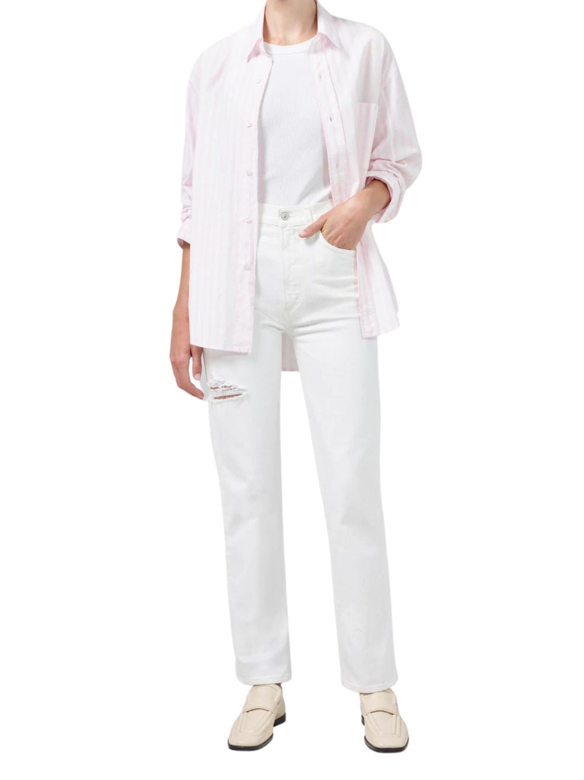 Daphne High Rise Stovepipe / Panna Cotta Womens Citizens of Humanity 