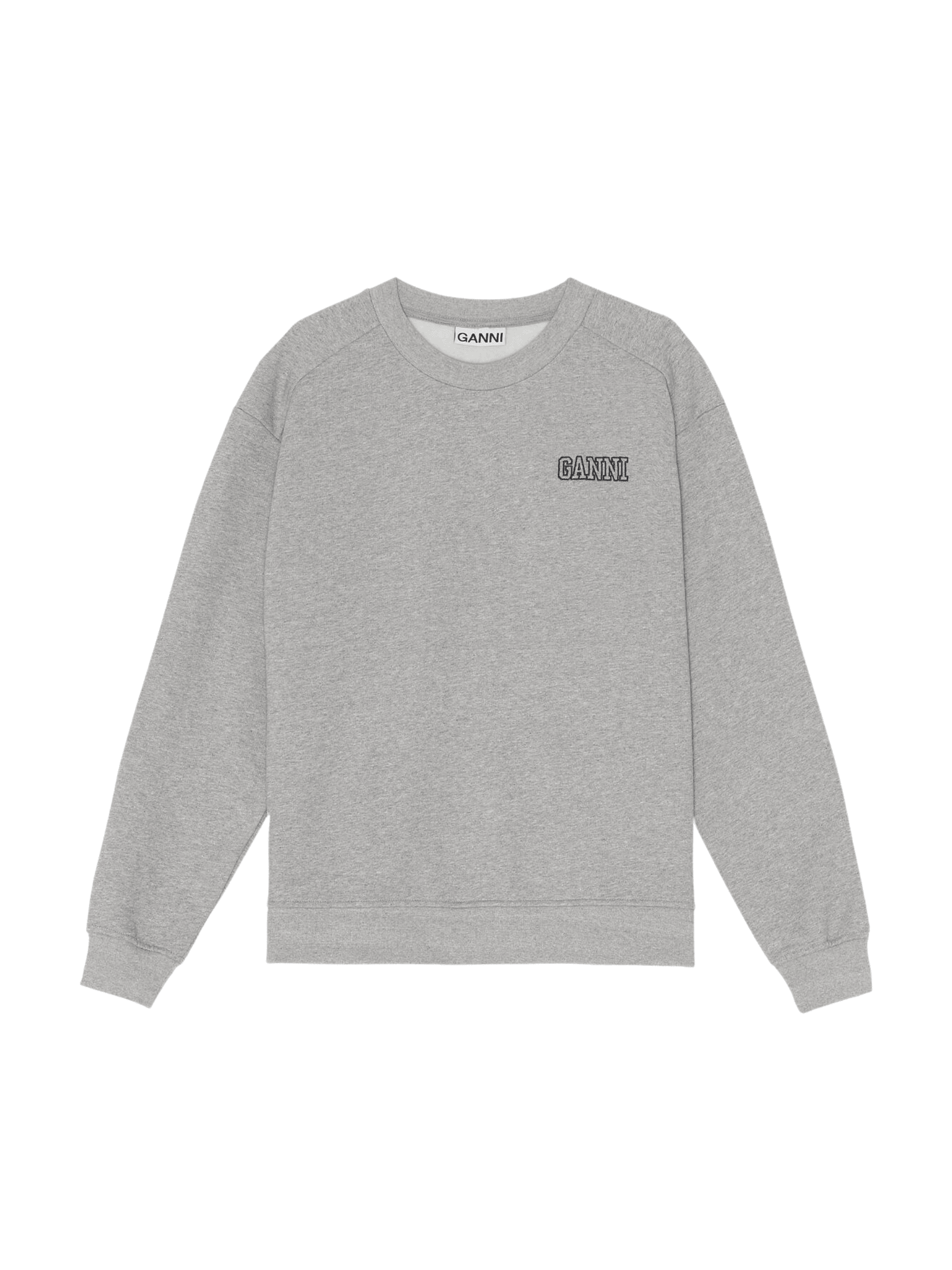Drop Shoulder Pullover Sweatshirt / Paloma Melange Womens GANNI 