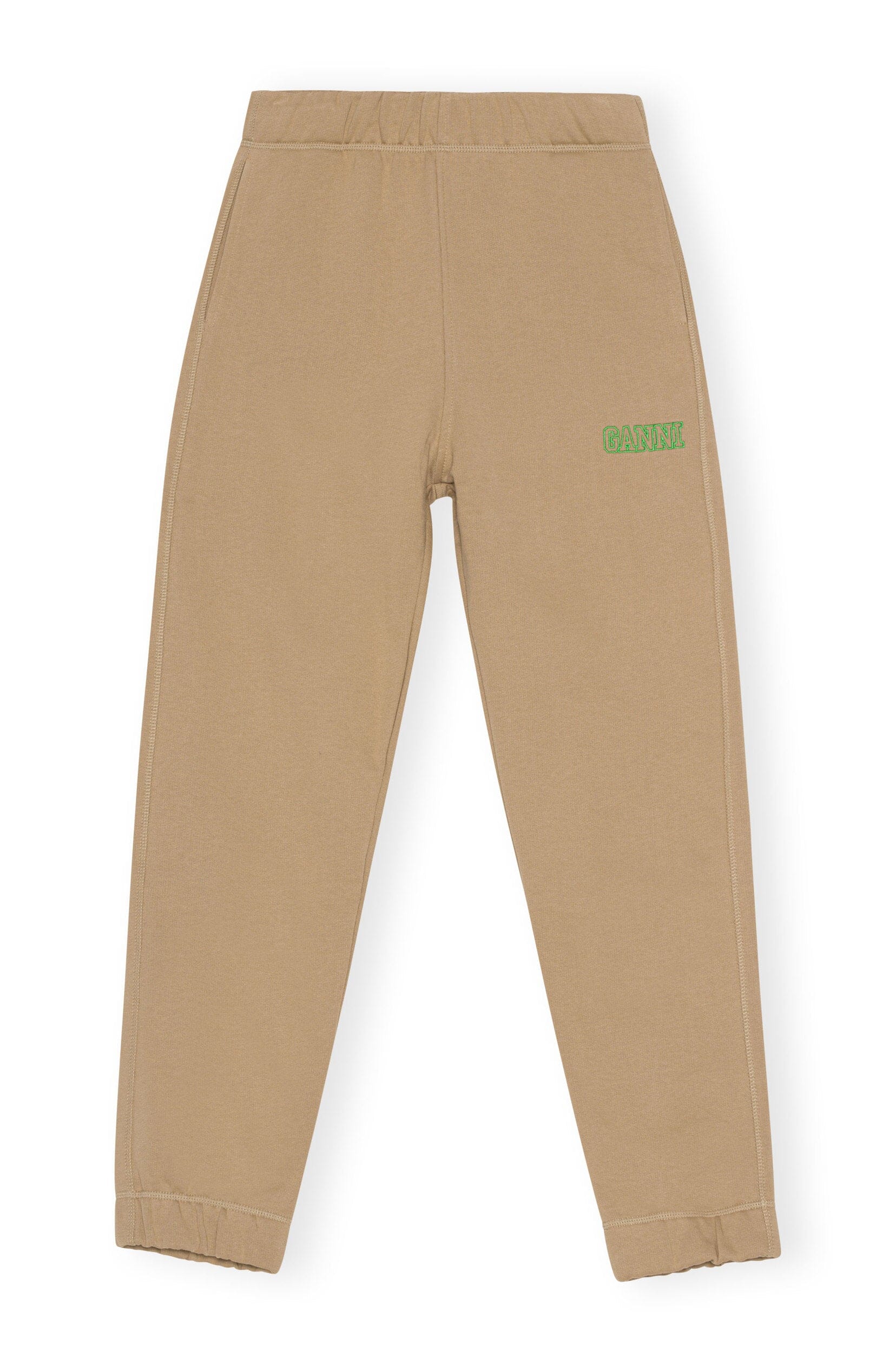 Elasticated Pants / Petrified Oak Womens GANNI 
