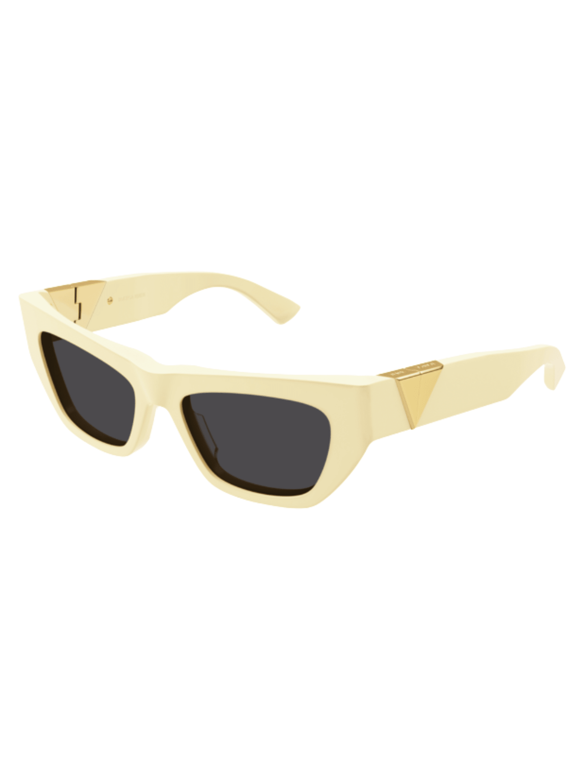 Geometric Cat-Eye Sunglasses / Yellow Womens Bottega Veneta 