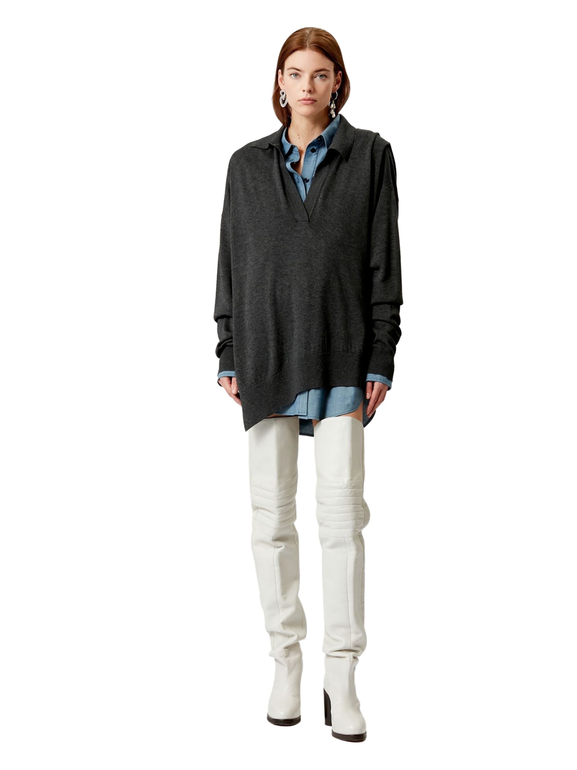 Giliane Pullover / Anthracite Womens Isabel Marant 