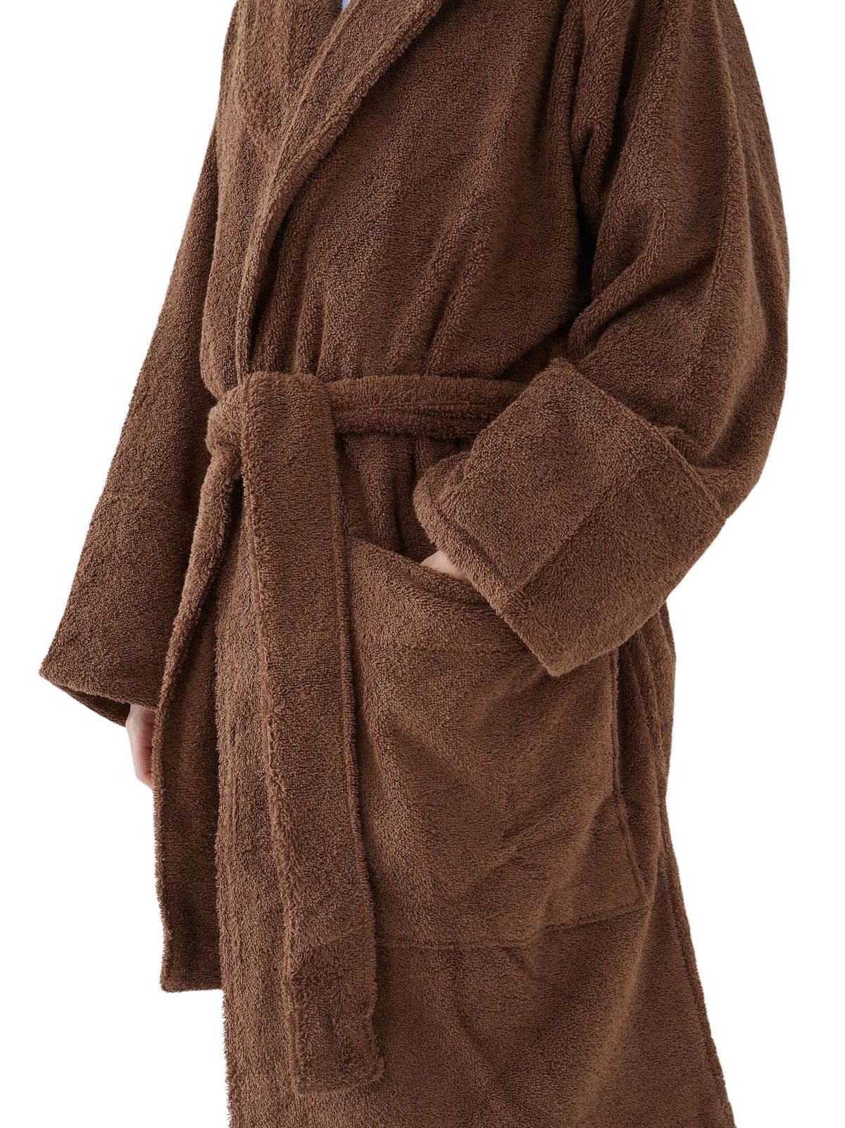 Hooded Bathrobe / Kodiak Brown Womens Tekla 