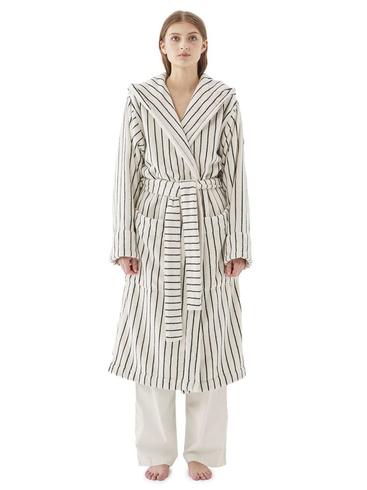 Hooded Bathrobe / Racing Green Womens Tekla 