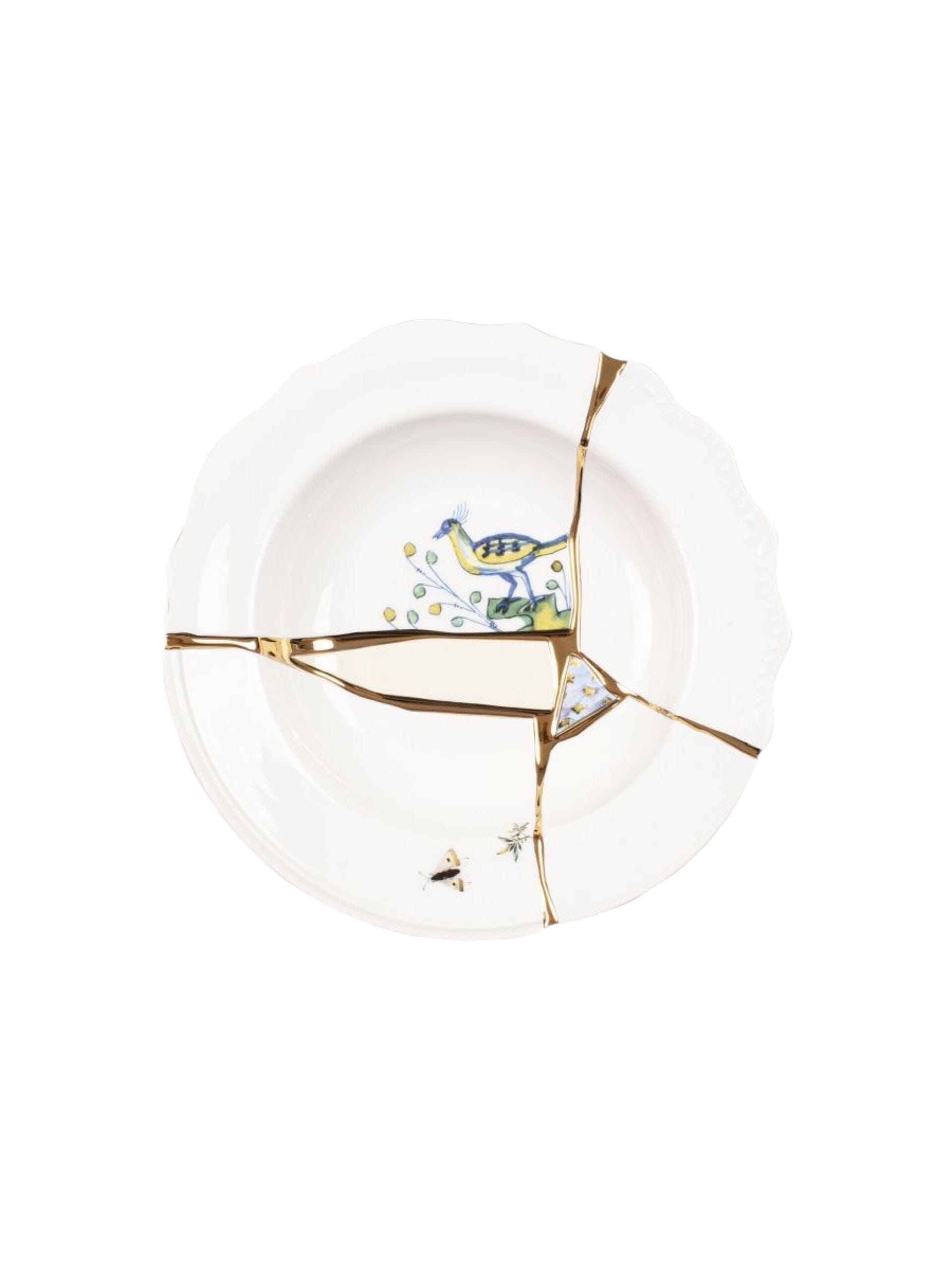 【新品未使用】 SELETTI kintsugi プレート Amazon.com: Seletti Kintsugi Fruit Plate in Porcelain and 24
