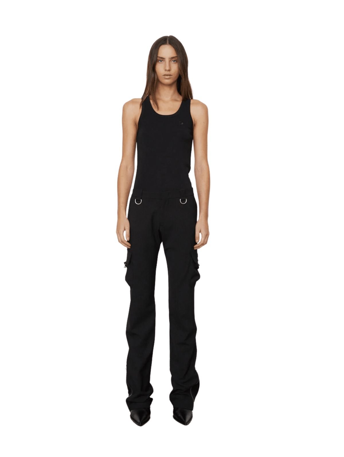 Knitted Coperni Logo Tank Top / Black Womens Coperni 